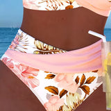 Jolina™ | Bikini de duas peças com estampado floral e contraste