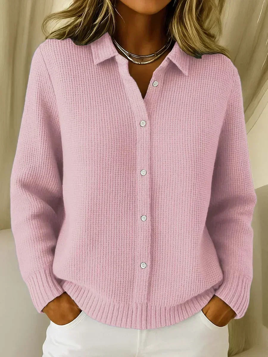 Katrina | Cardigan Botão em Tricot Texturizado