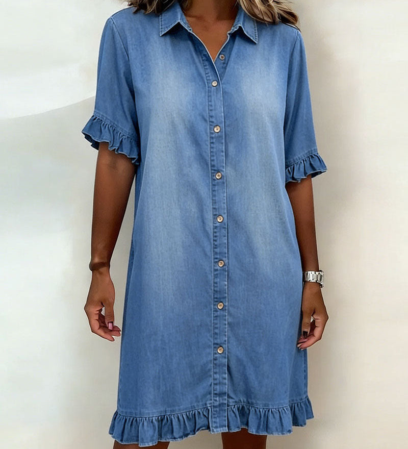 Laura | Vestido de denim confortável