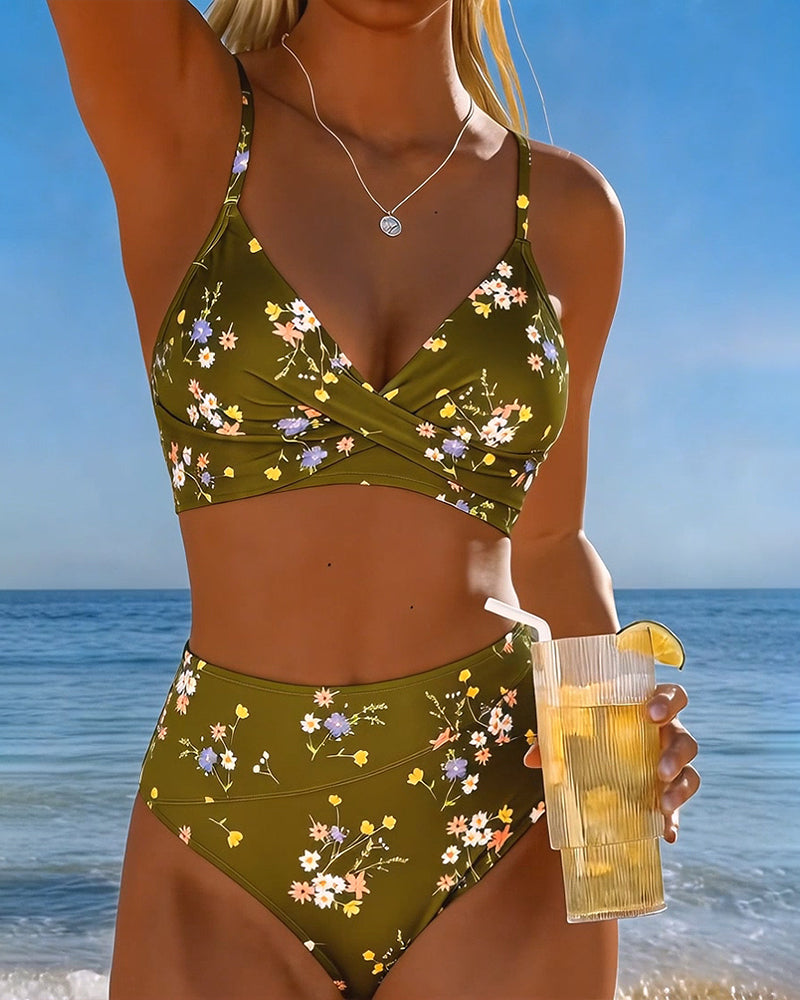 ROMINA™ | Bikini Sexy Entrecruzado Impresso Floral