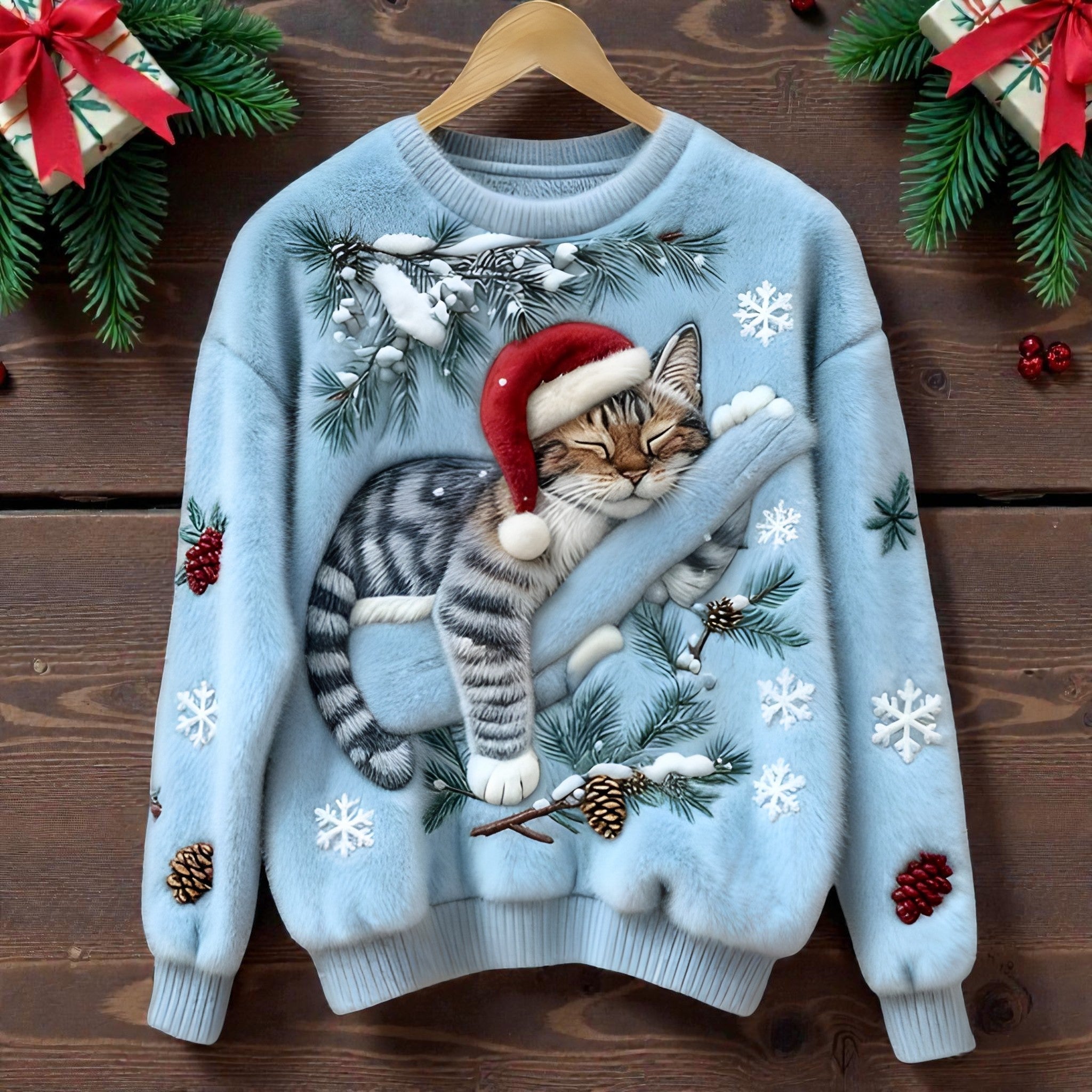 Noëlle | Pullover de Natal suave e estruturado