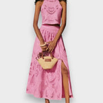 Moema - Conjunto Rosa em Renda