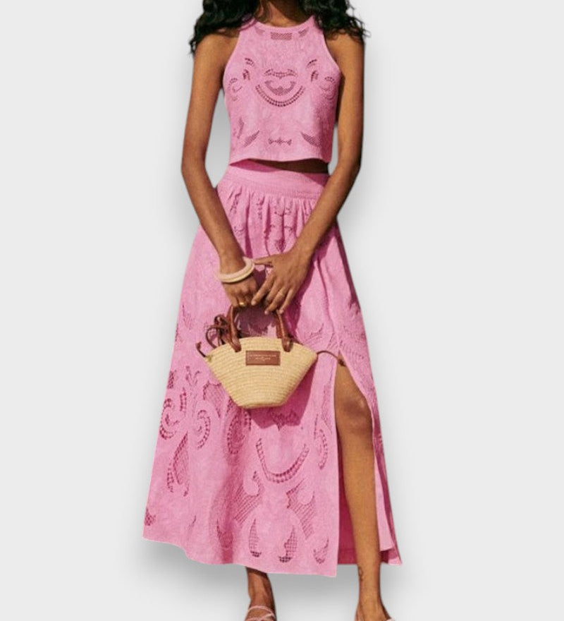 Moema - Conjunto Rosa em Renda