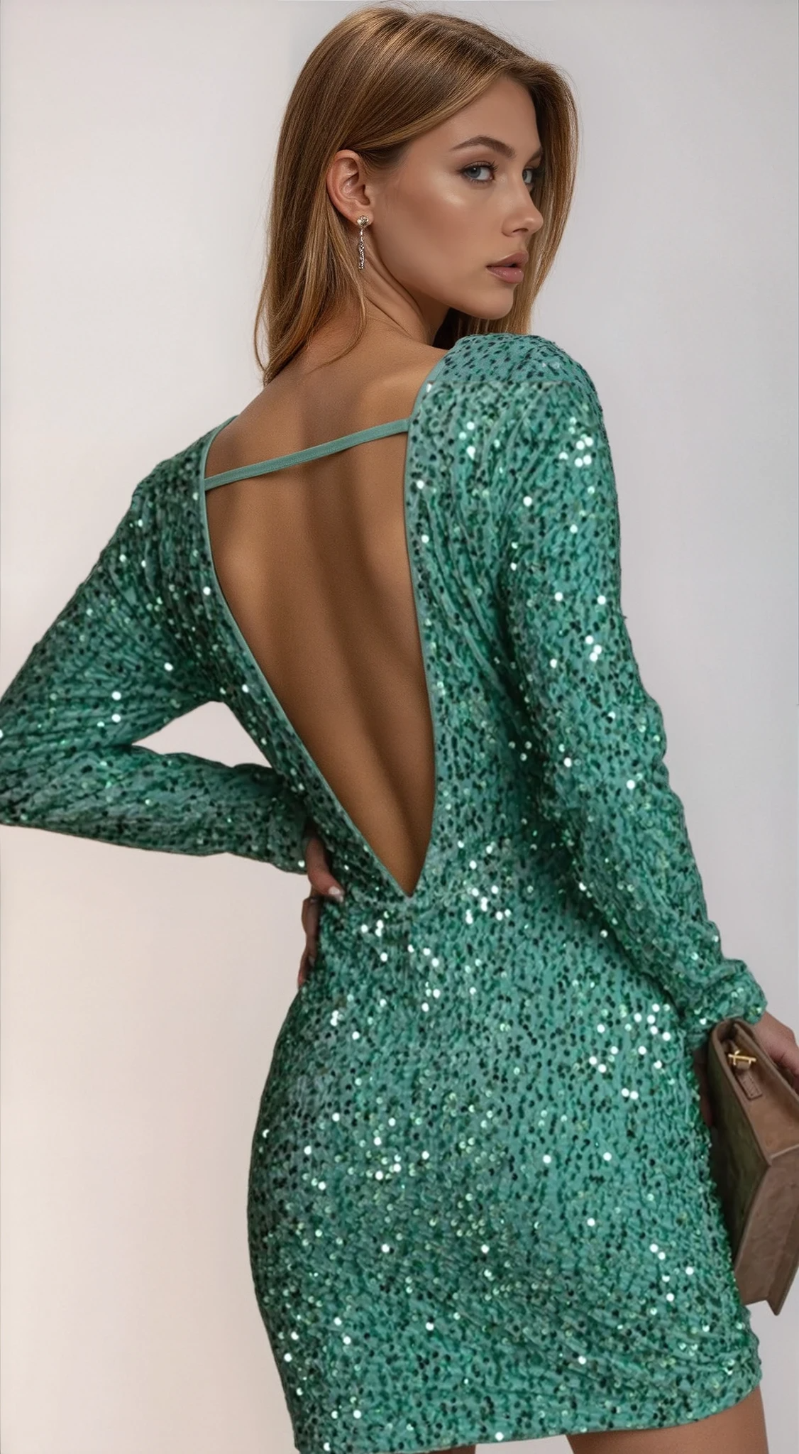 Inari | Vestido curto com lantejoulas