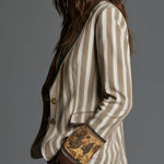Roberta | Blazer Listrado Artístico