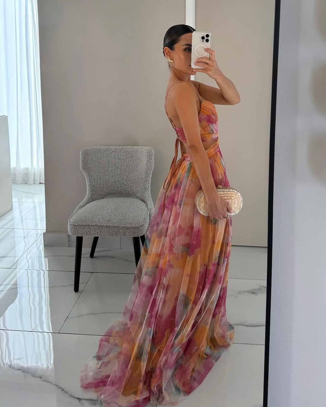 Giselle | Maxi Vestido Urokliwy com Padrão Floral
