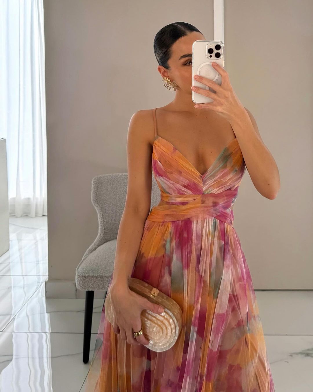 Giselle | Maxi Vestido Urokliwy com Padrão Floral