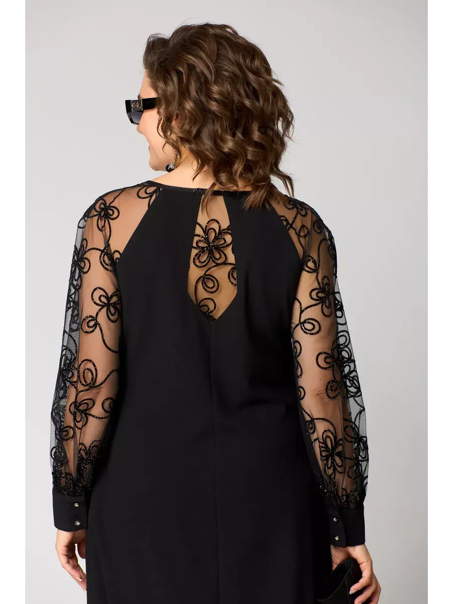 Barbara - Vestido elegante e sensual de renda preta