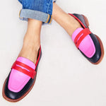 Lunessa - Mocassins com acento colorido
