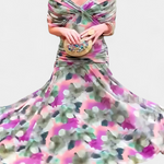 Alondra | Vestido Floral Longo com Decote em V