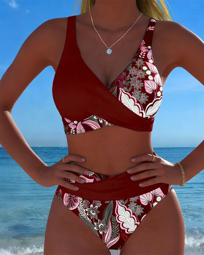 ESTER™ | Bikini Contraste Cor Moda Floral