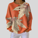 Rosalie | Pulôver Estampado Folhas de Outono