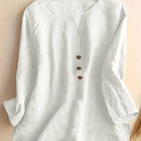 Solénya™ | Blusa de algodão-linho
