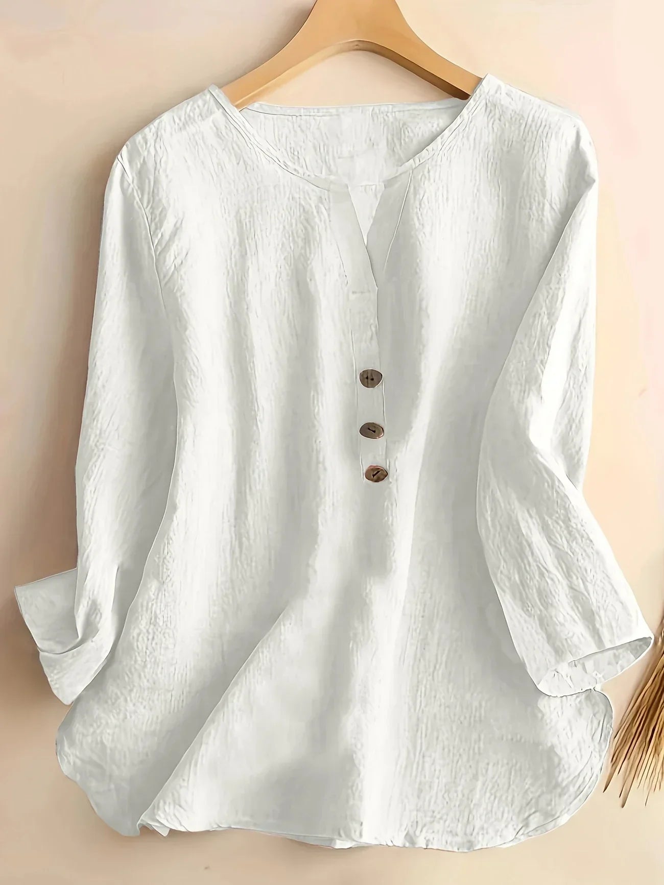Solénya™ | Blusa de algodão-linho