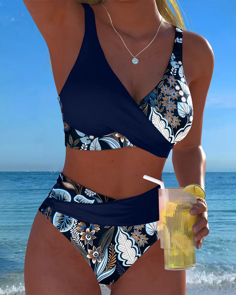 ESTER™ | Bikini Contraste Cor Moda Floral