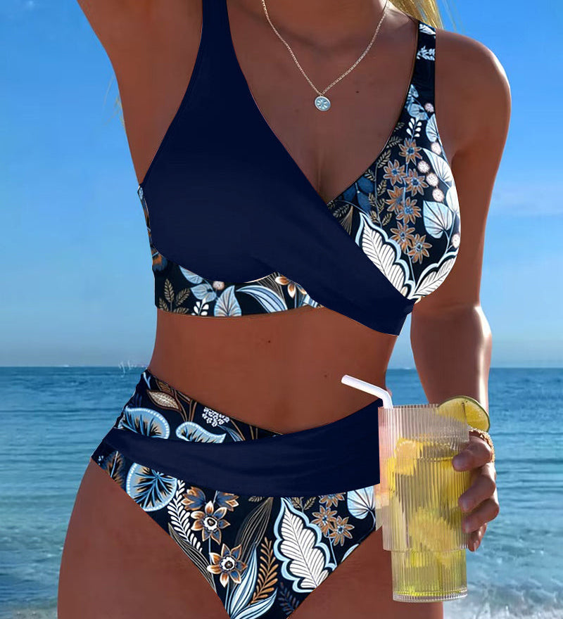 ESTER™ | Bikini Contraste Cor Moda Floral