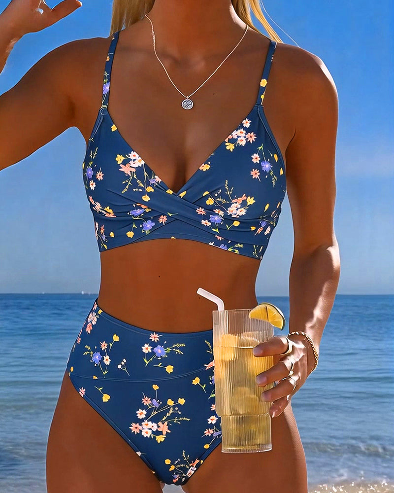 ROMINA™ | Bikini Sexy Entrecruzado Impresso Floral
