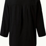 Solénya™ | Blusa de algodão-linho