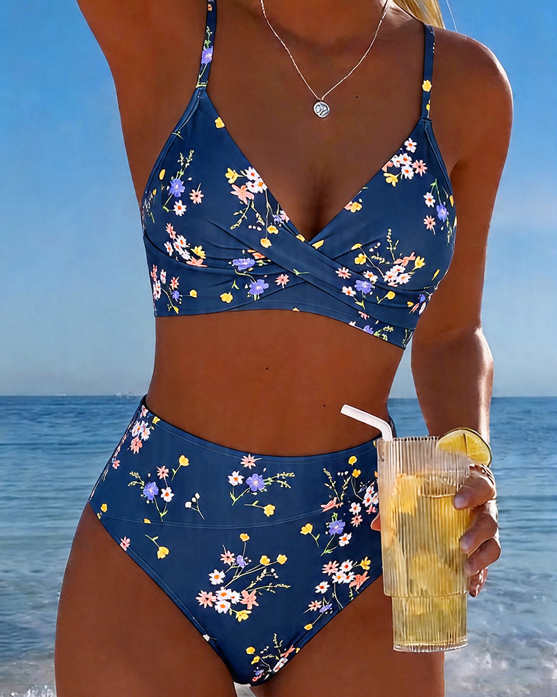 ROMINA™ | Bikini Sexy Entrecruzado Impresso Floral