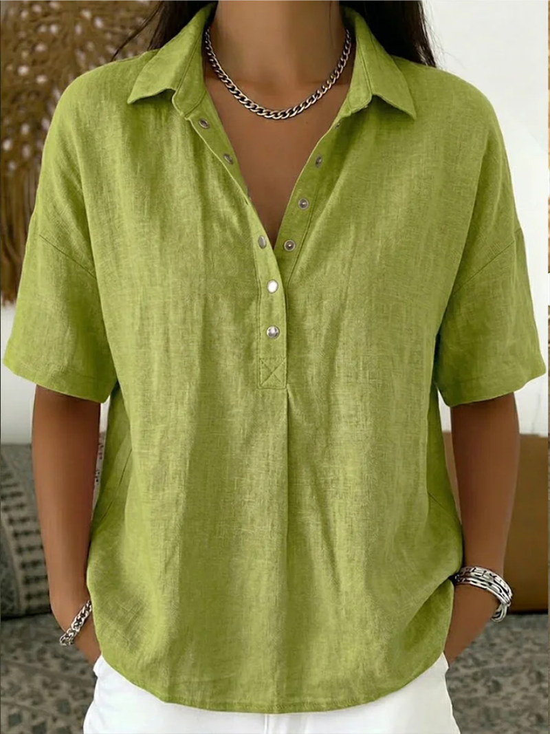 Hélène™ | Blusa com colarinho