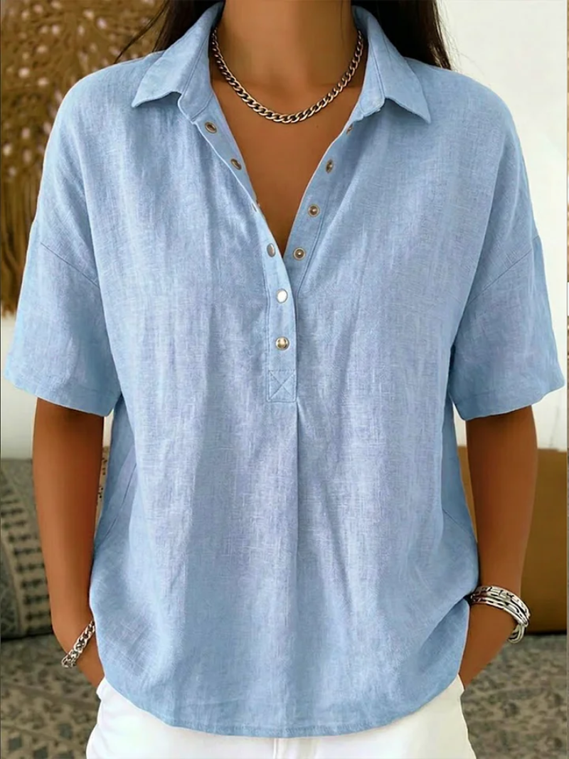 Hélène™ | Blusa com colarinho