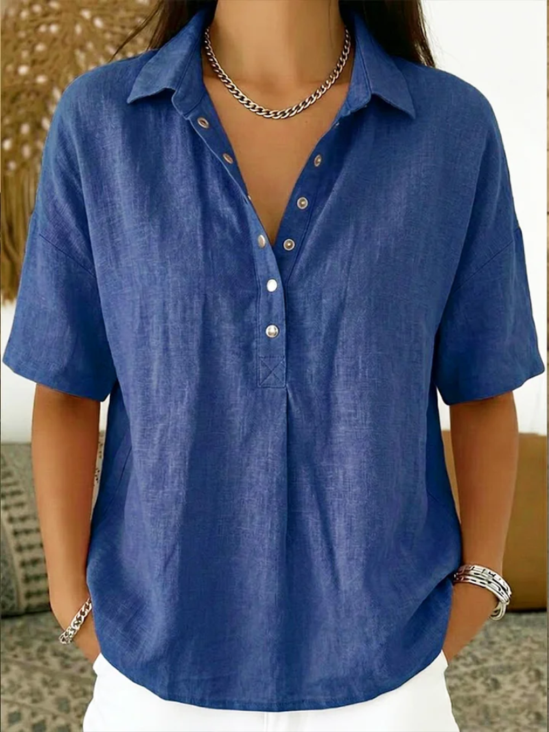 Hélène™ | Blusa com colarinho