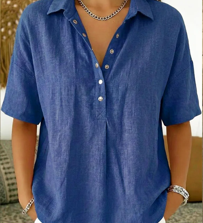 Hélène™ | Blusa com colarinho
