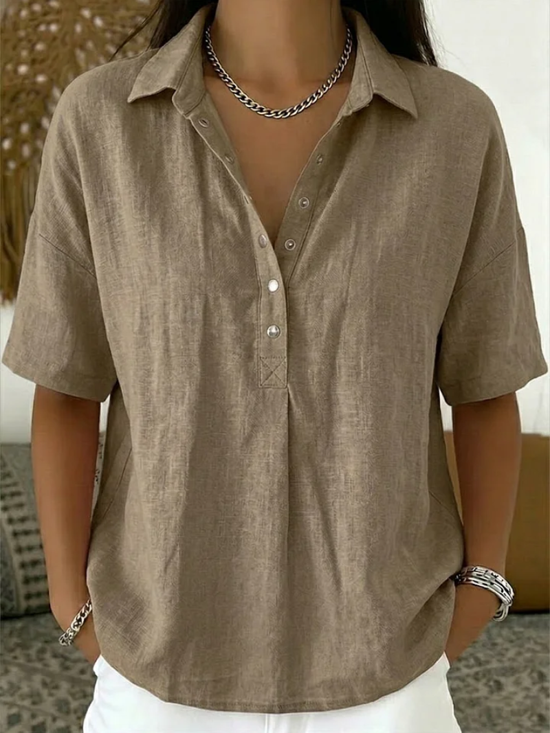 Hélène™ | Blusa com colarinho