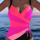 Fato de banho de luxo com estampagem colorida