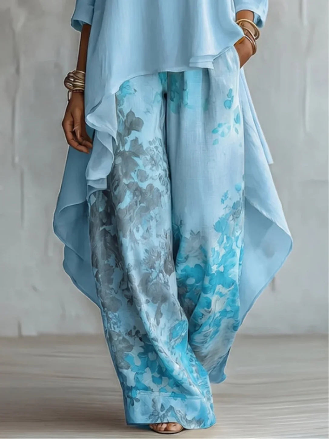 Ginevra | Conjunto Fluido Assimétrico Floral