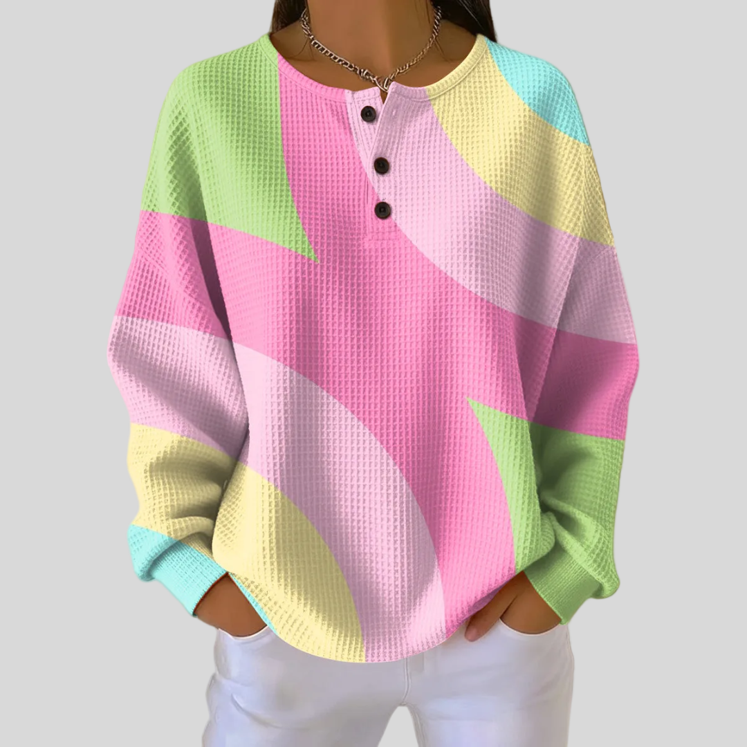 Yolande | Pull Imprimé Abstrato