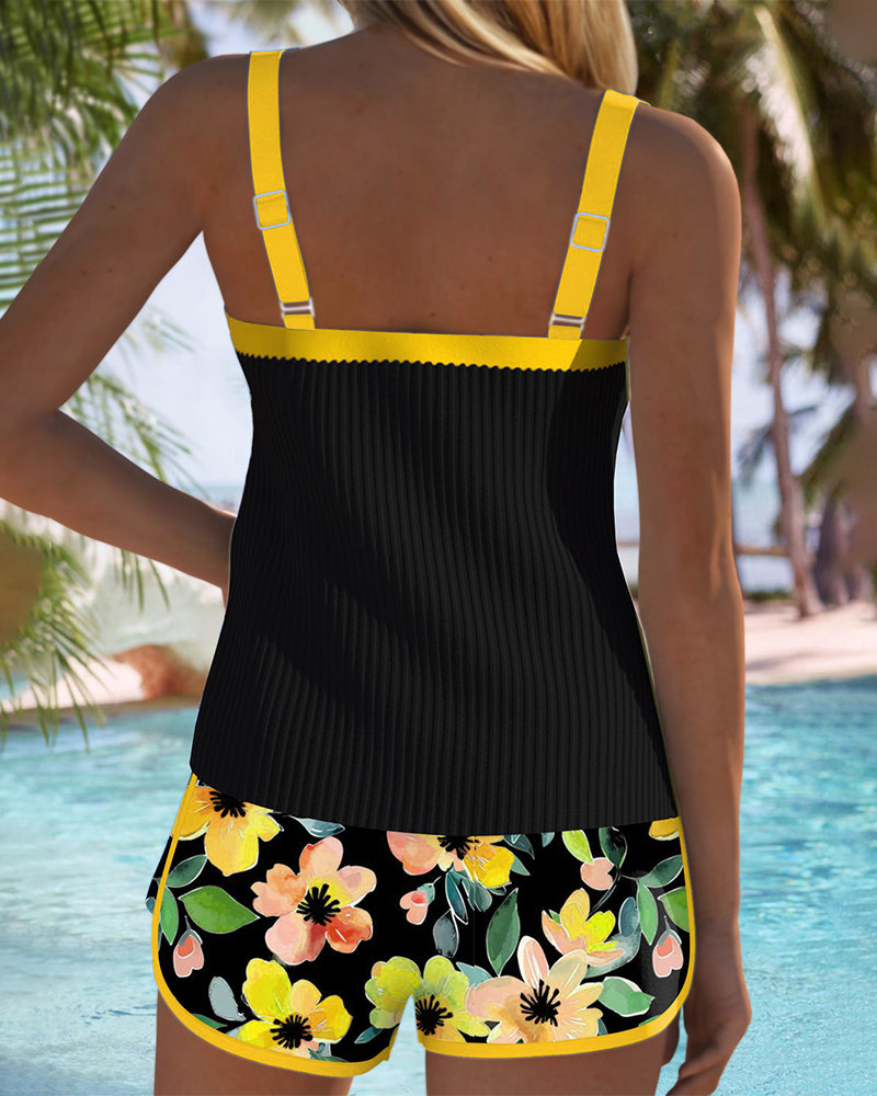 Laluna® | Conjunto Tankini elegante em duas peças