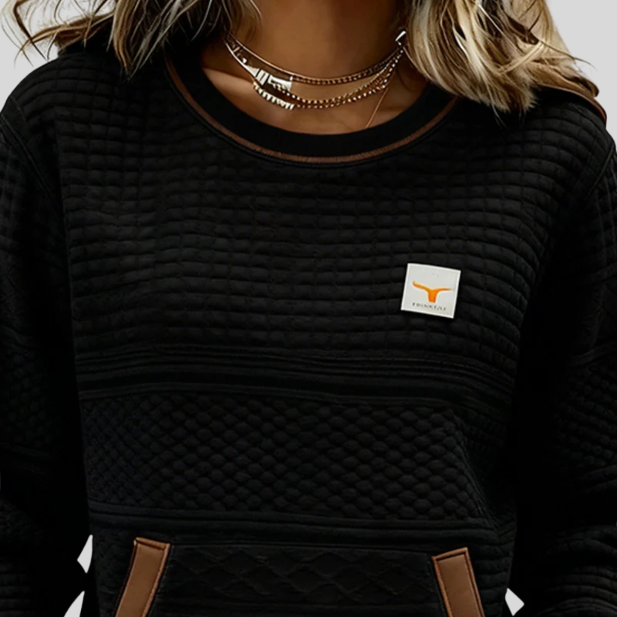 Céline | Sweat Color-Block Gola Redonda