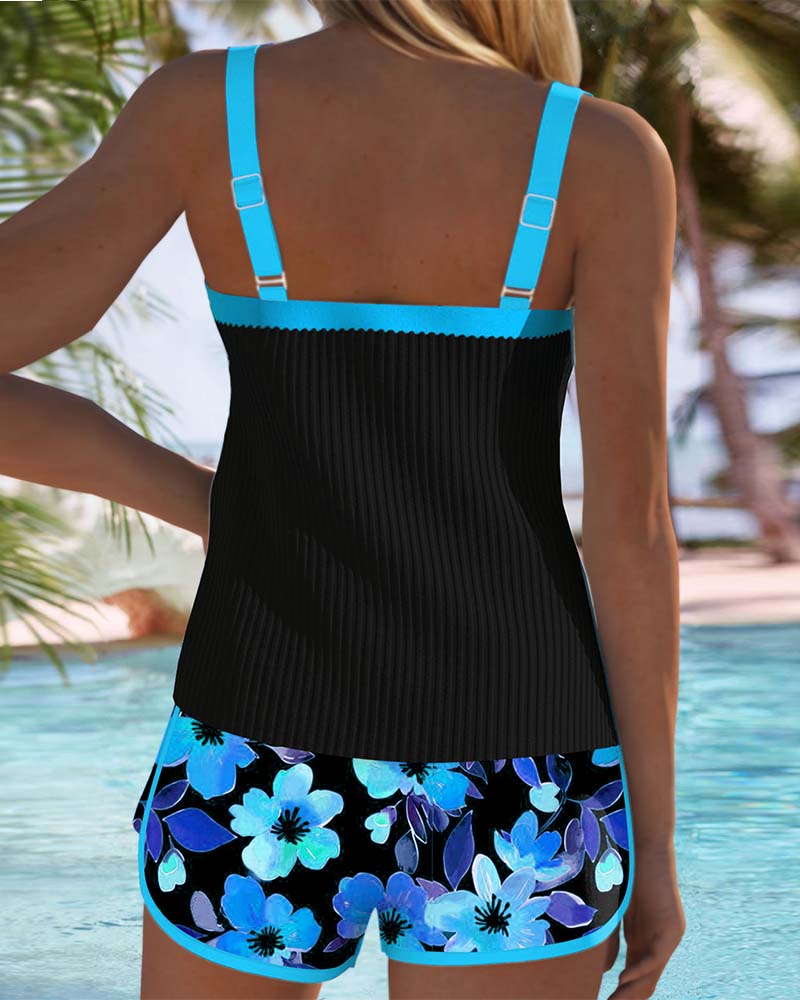 Laluna® | Conjunto Tankini elegante em duas peças