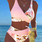 Jolina™ | Bikini de duas peças com estampado floral e contraste