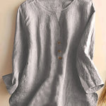 Solénya™ | Blusa de algodão-linho