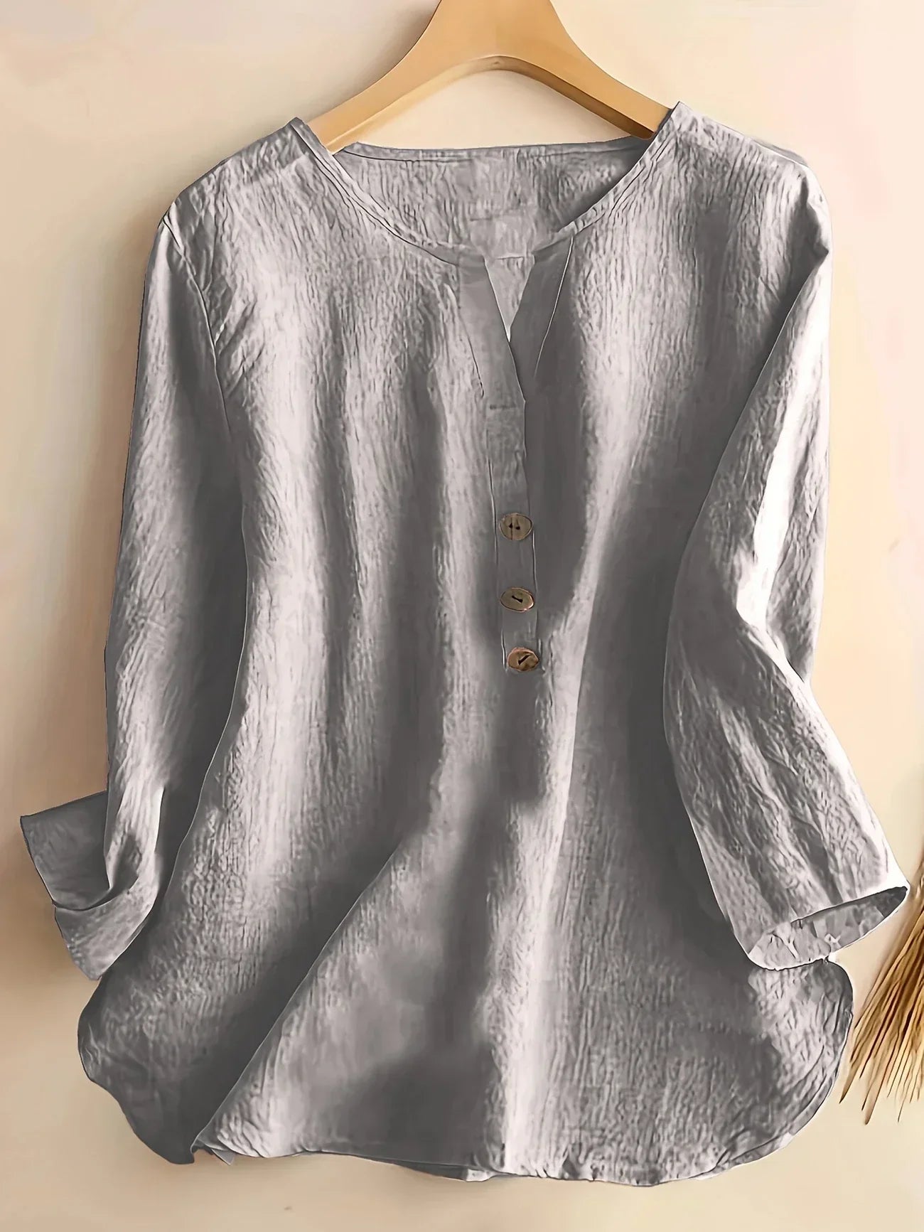 Solénya™ | Blusa de algodão-linho