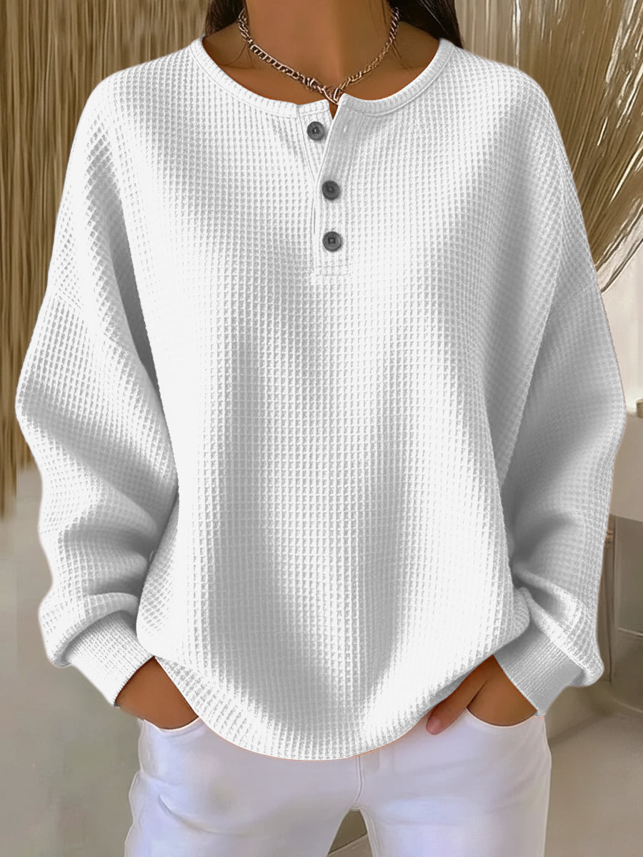 Milagros | Sweatshirt Henley Gofrada - 2