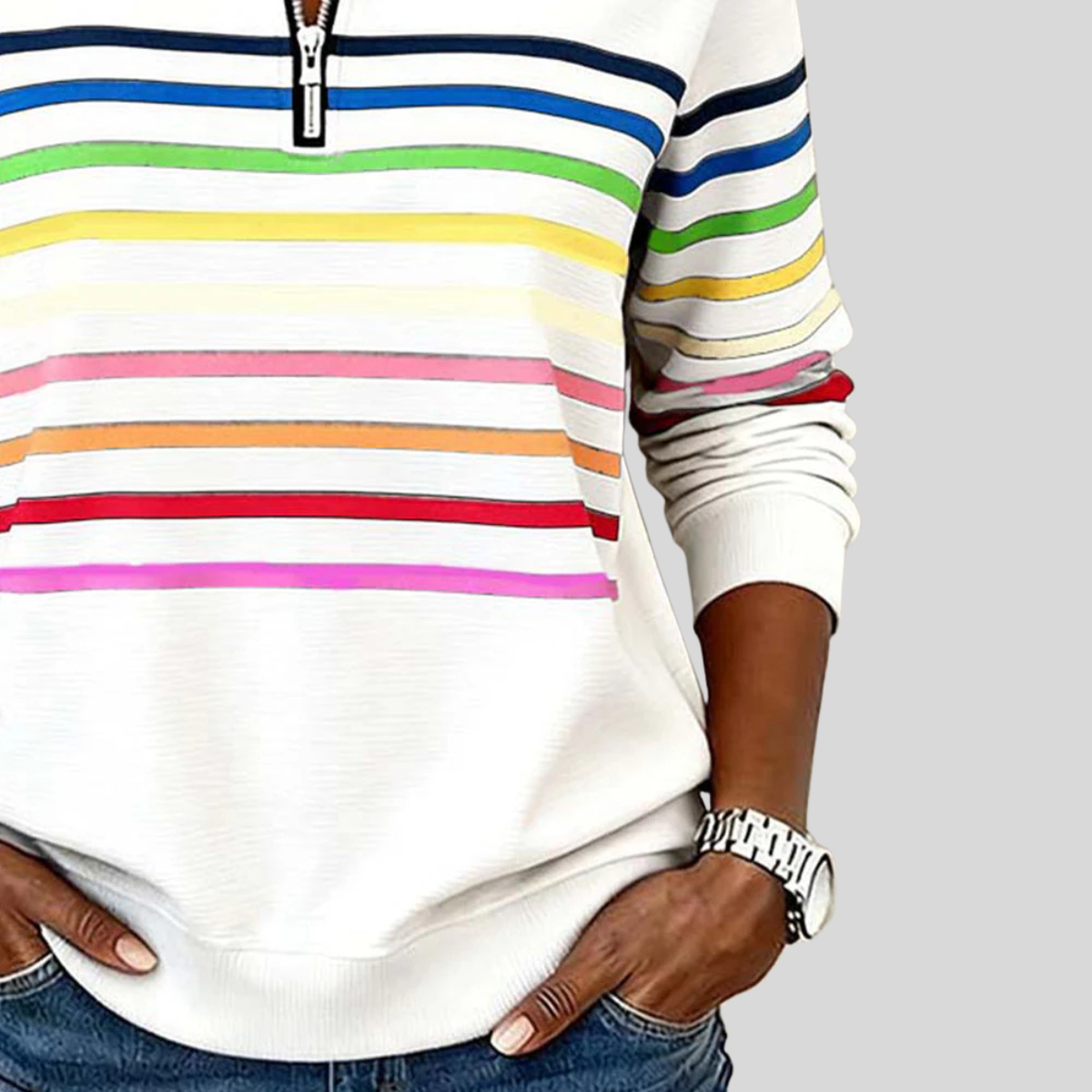 Fantine | Sweat Risca Quart-Zip
