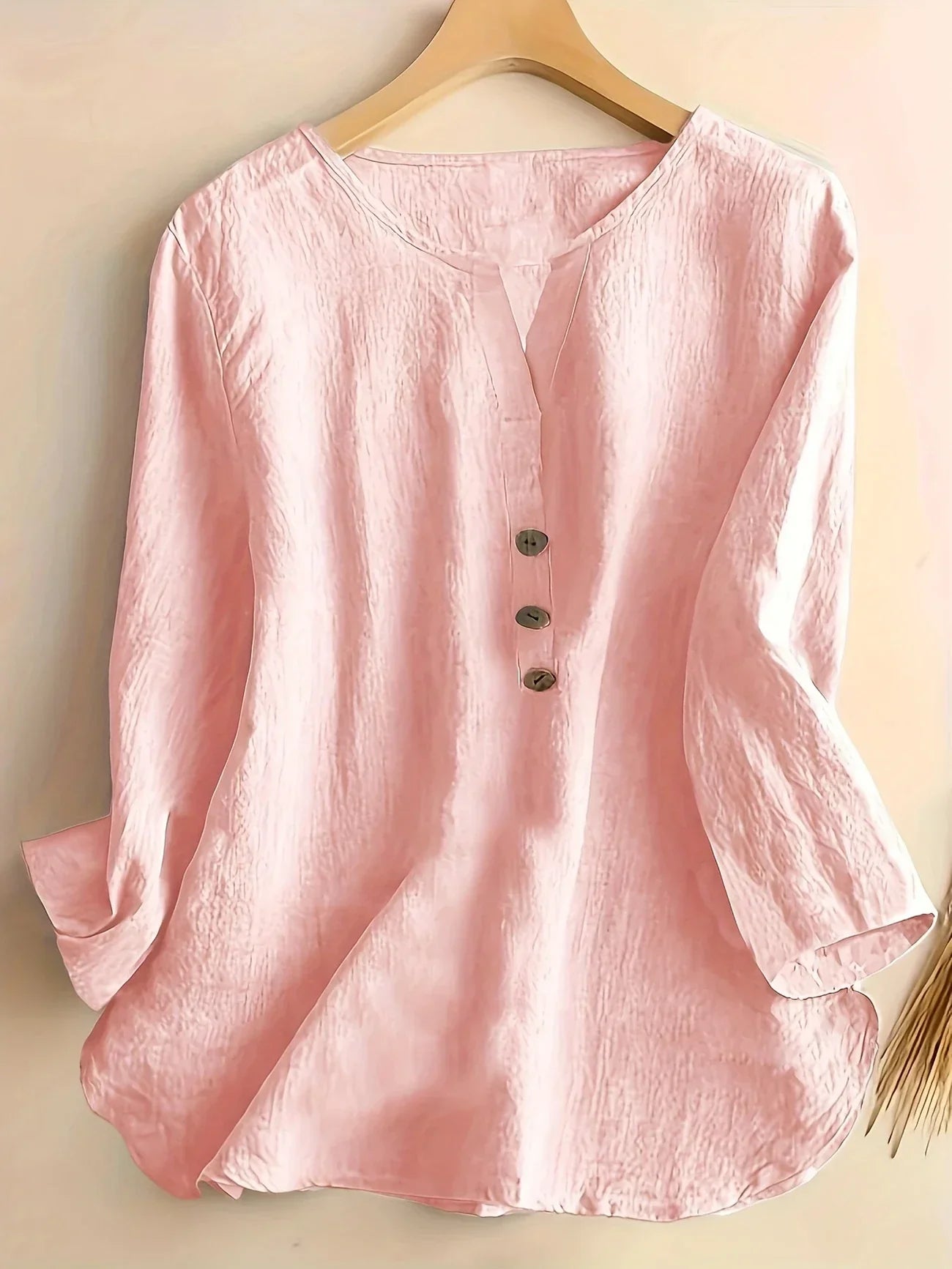Solénya™ | Blusa de algodão-linho