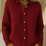 Katrina | Cardigan Botão em Tricot Texturizado