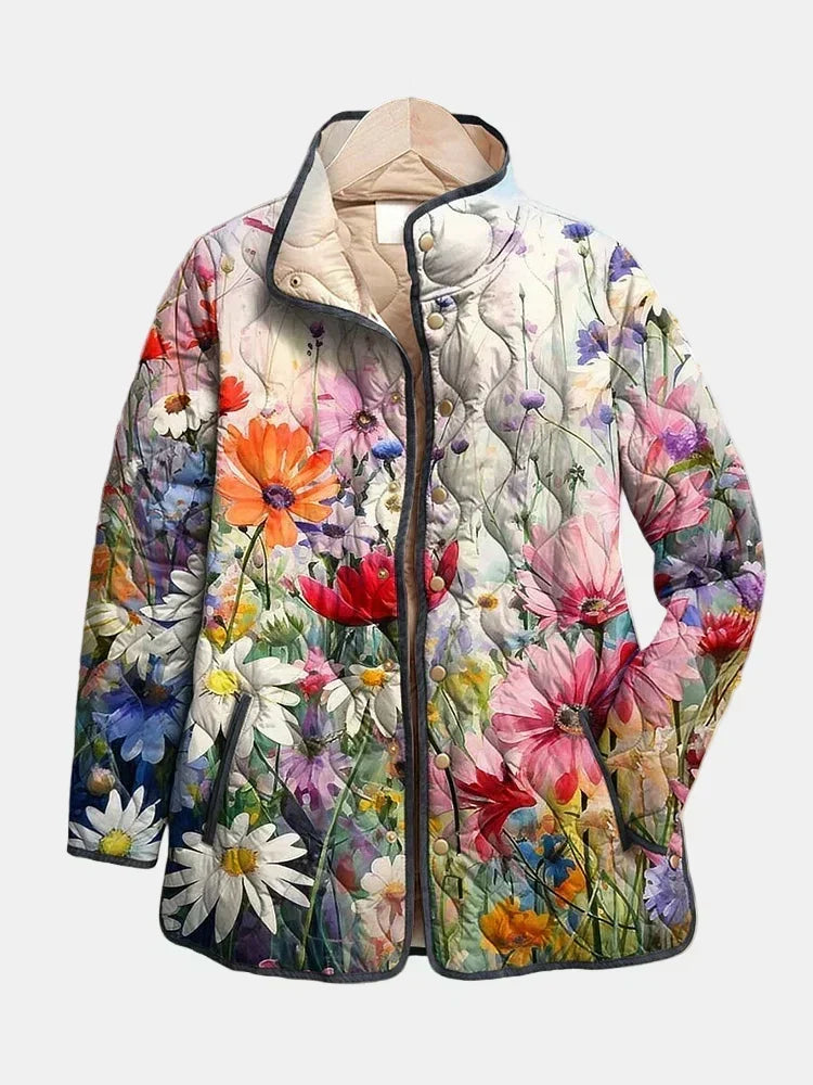 Casaco Acolchoado Flores dos Campos Manon