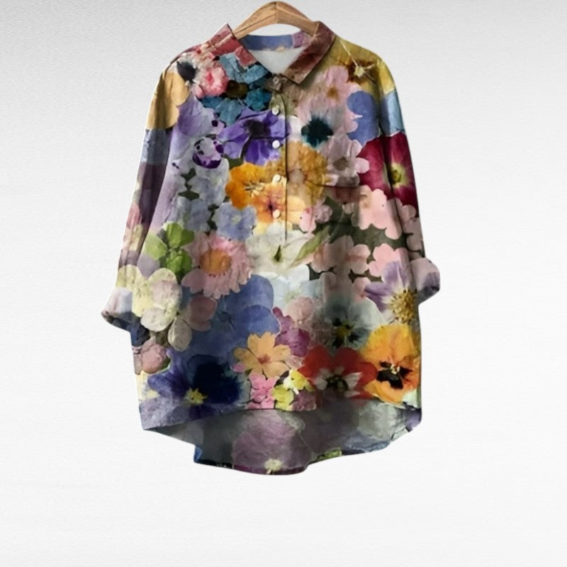 Élodie | Blusa de Linho Elegante para o Verão