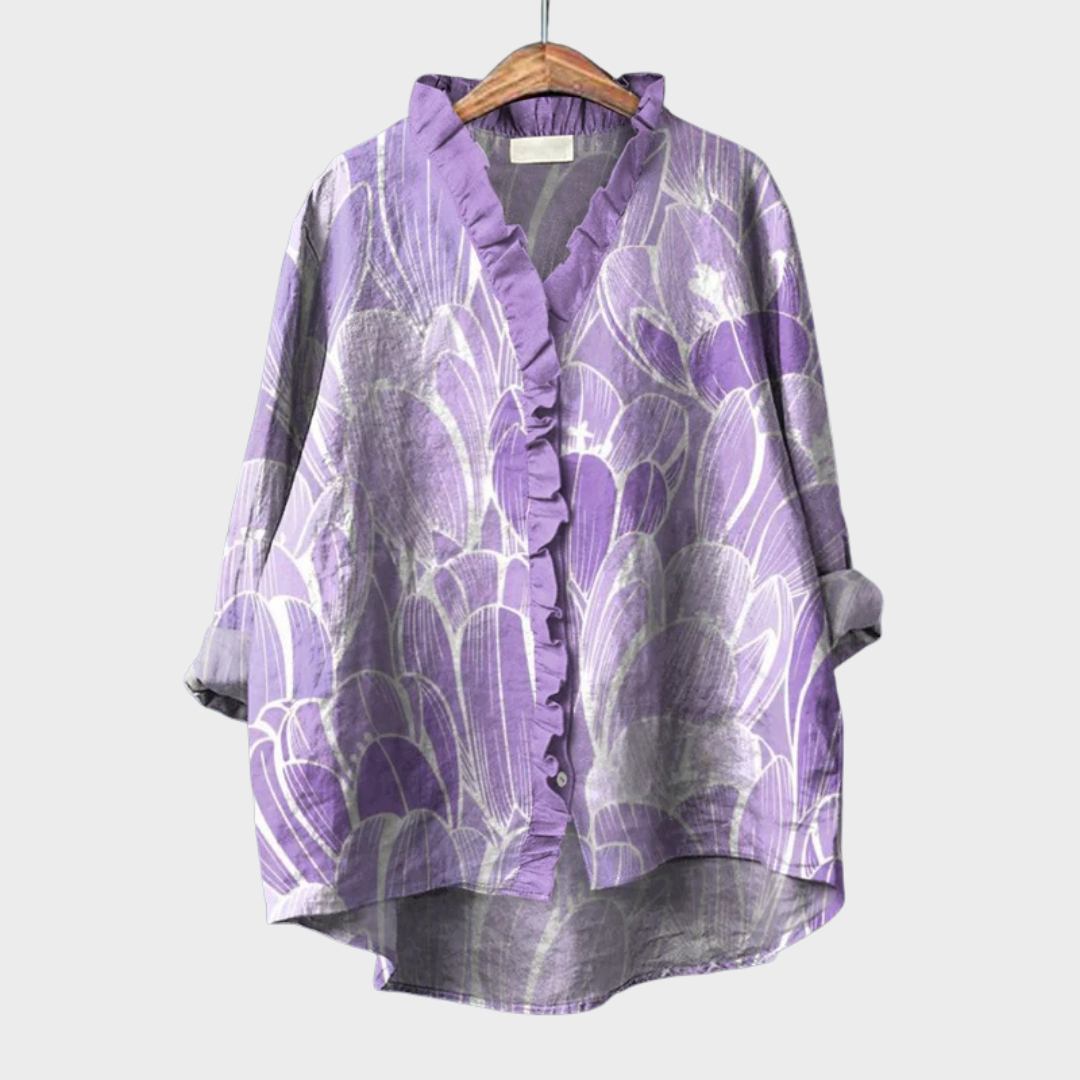 Lara | Blusa de Linho Elegante para o Verão