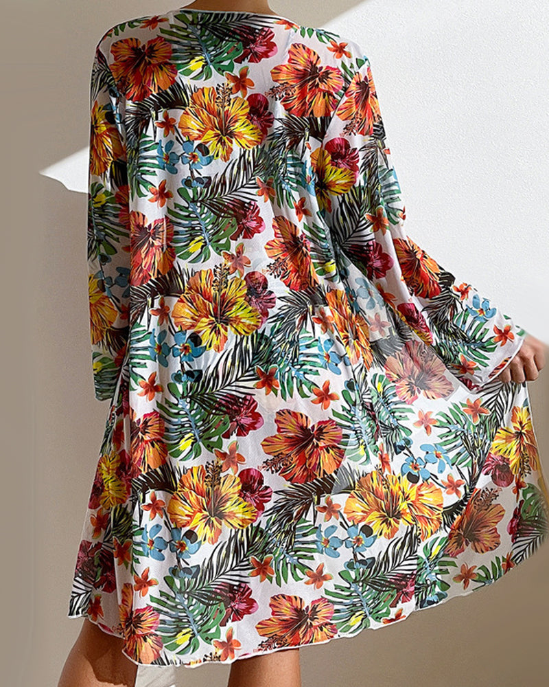 Glenda - Bikini com saia floral