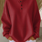 Milagros | Sweatshirt Henley Gofrada - 3