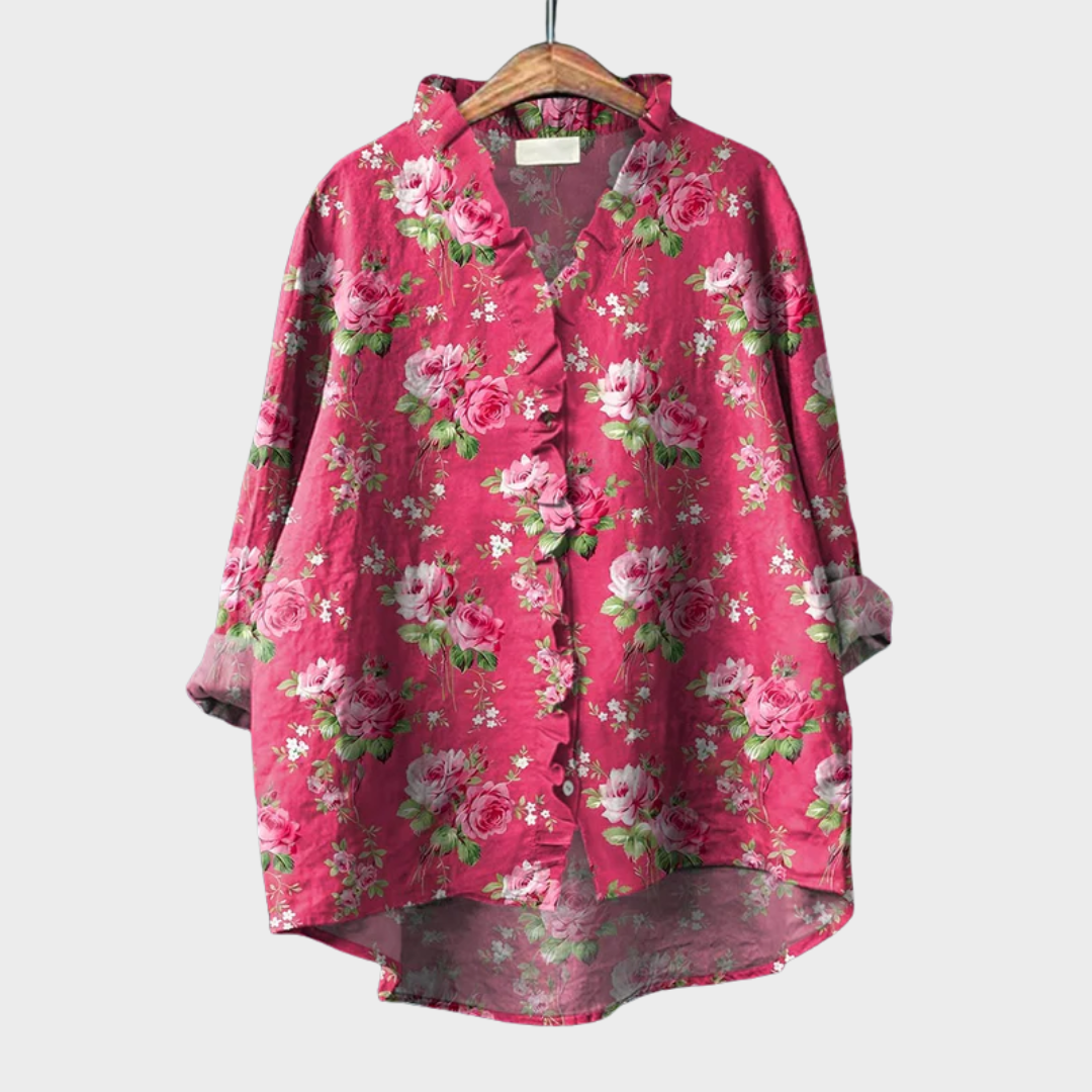 Tara | Blusa de Verão Elegante em Linho