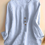 Solénya™ | Blusa de algodão-linho