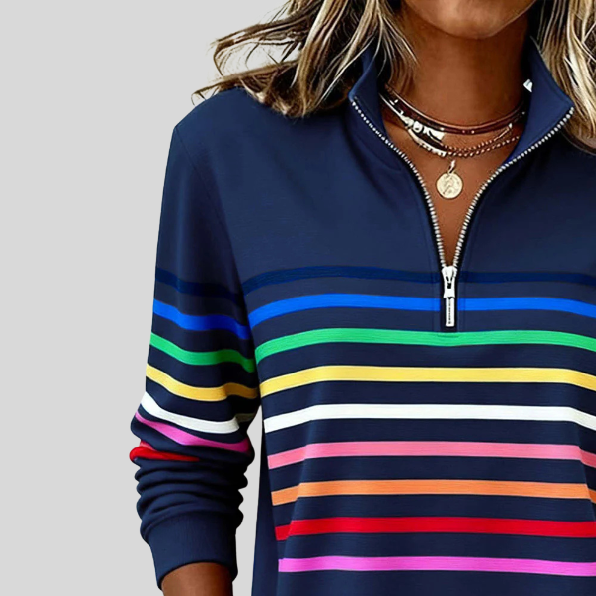 Fantine | Sweat Risca Quart-Zip