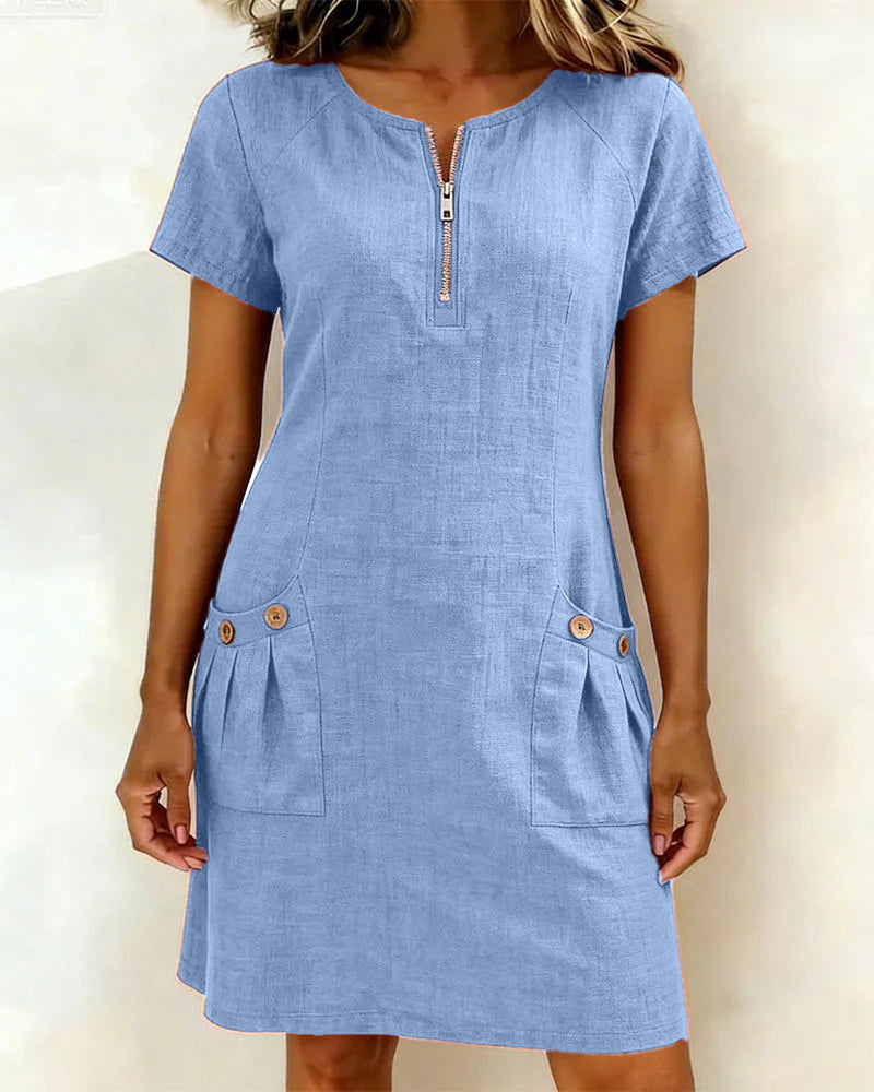 Vestido Lina — A elegância natural no dia a dia